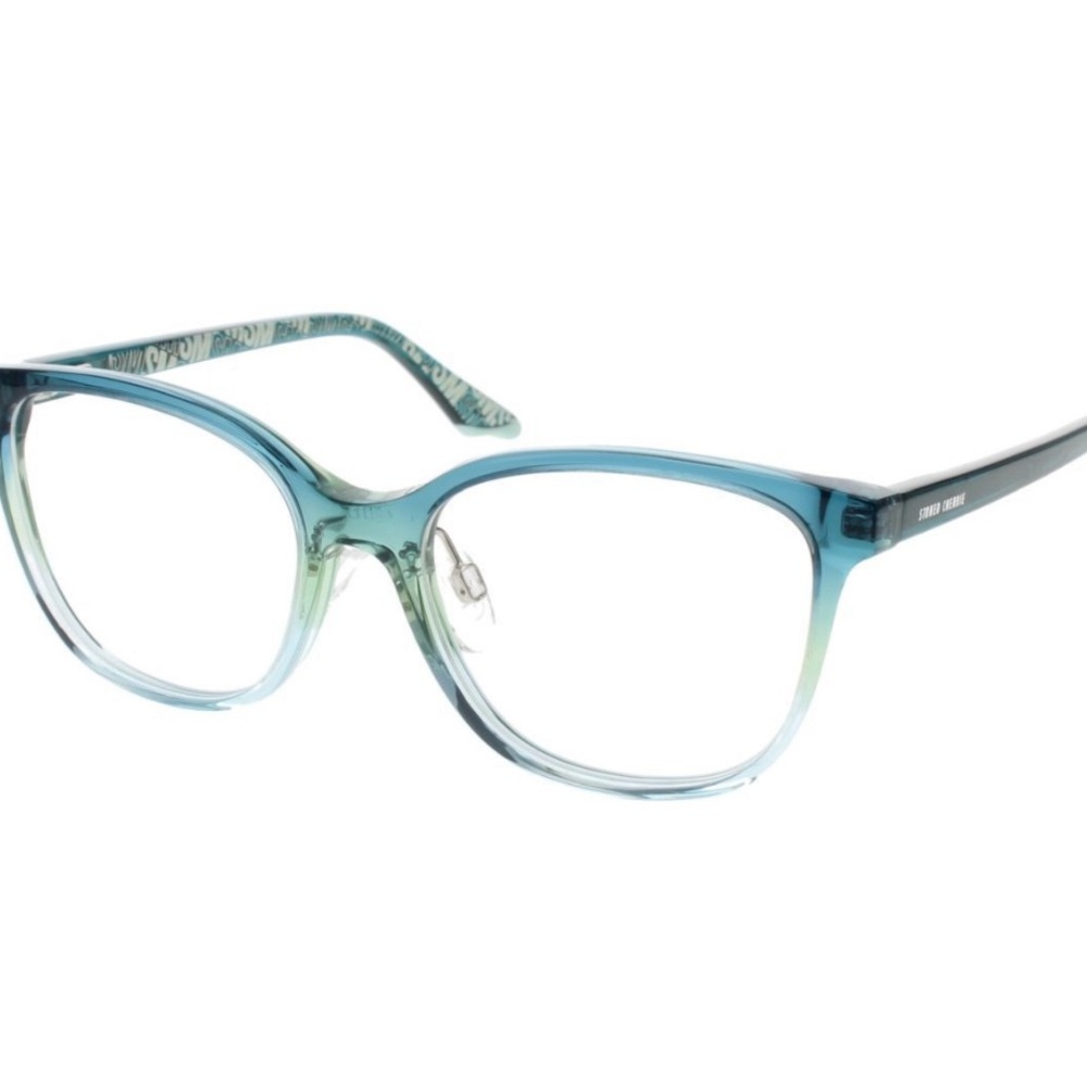 Steve Madden Gobi Blue Green Fade 50-15-135 Eyeglass Frame/Steve Madden case